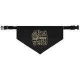 Black Is My Happy Color Sarcastic Funny Pet Bandana Collar