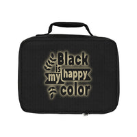 Black Is My Happy Color Funny Sarcastic Lunch Bag