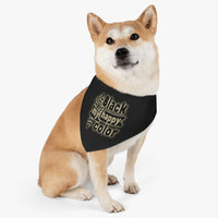 Black Is My Happy Color Sarcastic Funny Pet Bandana Collar